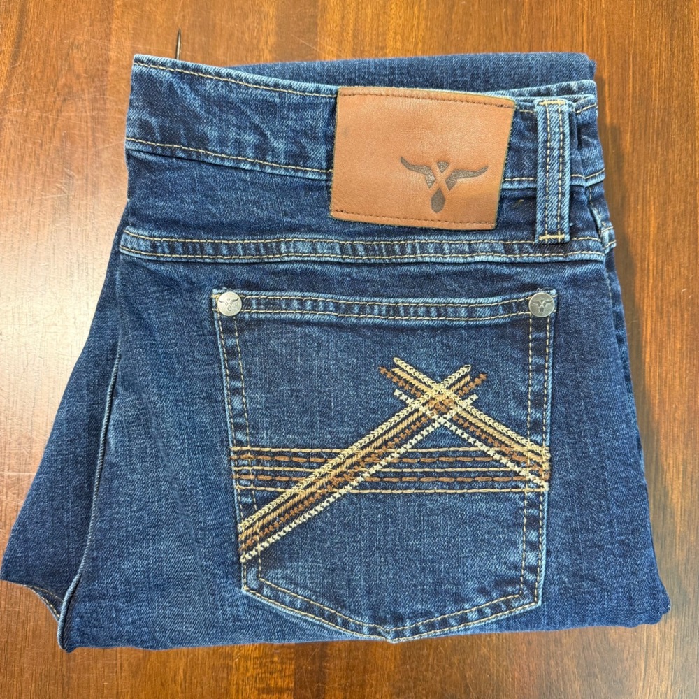 Wrangler 20X Mens Jeans 33x34 Blue Dark Wash Style 42 Vintage Bootcut Western